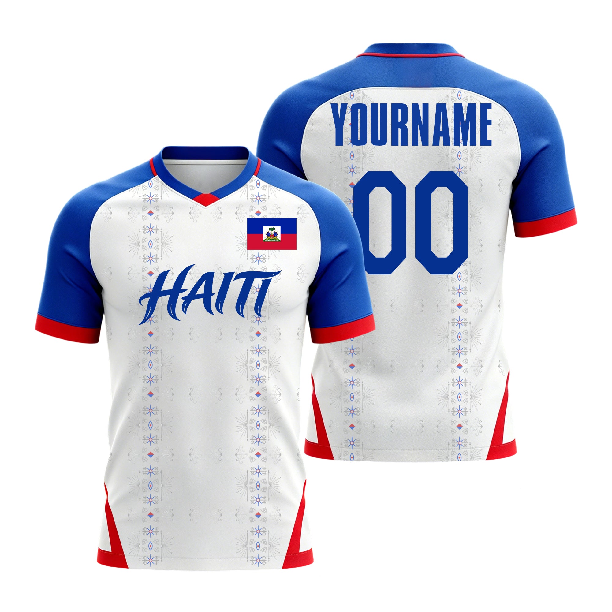 Custom Haiti Soccer Jersey – Personalized Name & Number Football Shirt:2026 Cup Kids Youths Mens Womens Fans