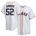 Houston #52 Abreu Player Baseball Short Sleeve White Jersey Bryan For Men Women Youth Gift