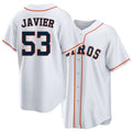 Houston #53 Javier Player Baseball Short Sleeve White Jersey Cristian For Men Women Youth Gift