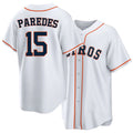 Houston #15 Paredes Player Baseball Short Sleeve White Jersey Isaac For Men Women Youth Gift