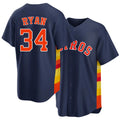 Houston #34 Ryan Player Baseball Short Sleeve Navy Jersey Nolan For Men Women Youth Gift