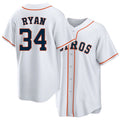 Houston #34 Ryan Player Baseball Short Sleeve White Jersey Nolan For Men Women Youth Gift