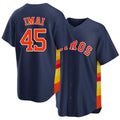 Houston #45 Imai Player Baseball Short Sleeve Navy Jersey Tatsuya For Men Women Youth Gift