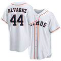 Houston #44 Alvarez Player Baseball Short Sleeve White Jersey Yordan For Men Women Youth Gift