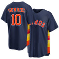Houston #10 Gurriel Player Baseball Short Sleeve Navy Jersey Yuli For Men Women Youth Gift