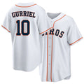 Houston #10 Gurriel Player Baseball Short Sleeve White Jersey Yuli For Men Women Youth Gift