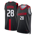 Houston #28 Sengun Player Basketball Sleeveless Black Jersey Alperen For Adult Youth