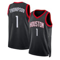 Houston #1 Thompson Player Basketball Sleeveless Black Jersey Amen For Adult Youth