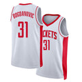 Houston #31 Bogdanovic Player Basketball Sleeveless White Jersey Bogdan For Adult Youth