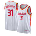 Houston #31 Bogdanovic Player Basketball Sleeveless White Jersey Bogdan For Adult Youth