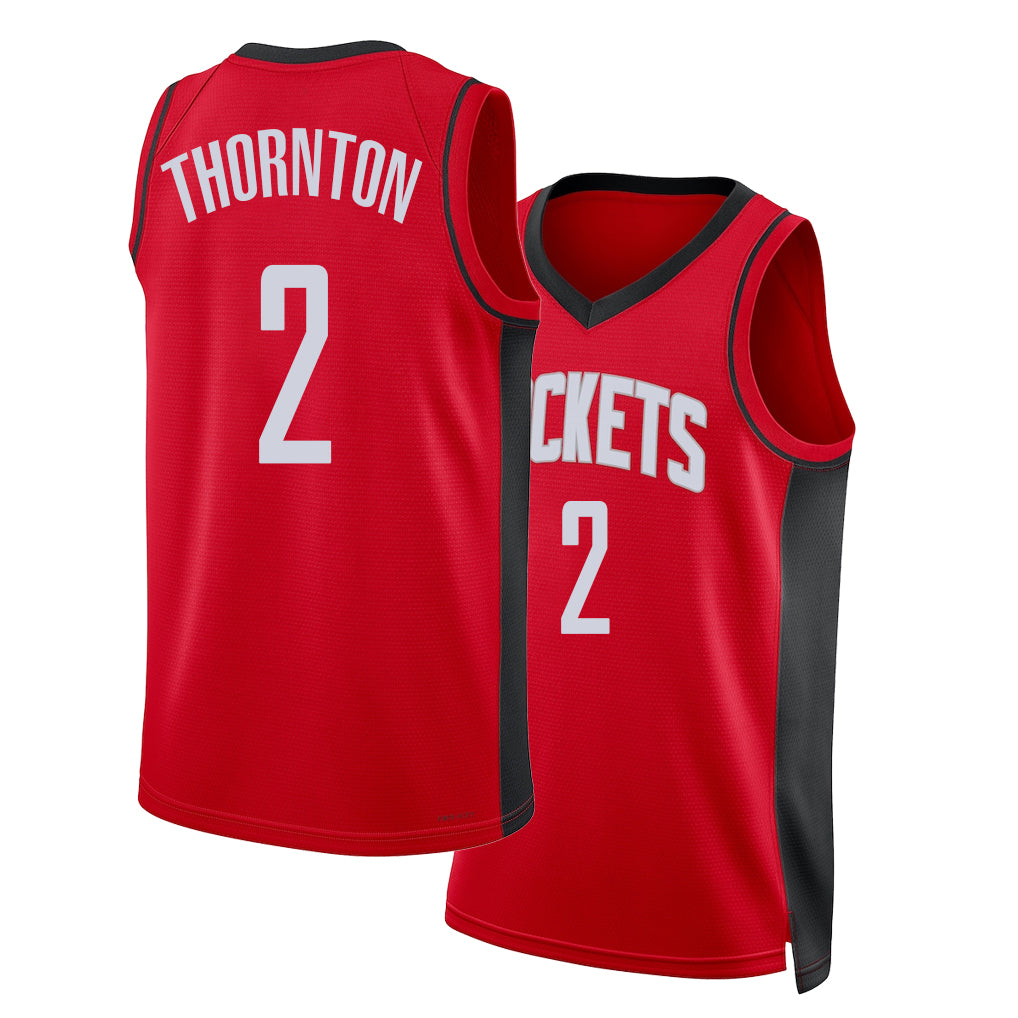 Houston #2 Thornton Player Basketball Sleeveless Red Jersey Bruce For Adult Youth