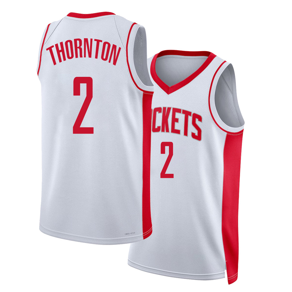Houston #2 Thornton Player Basketball Sleeveless White Jersey Bruce For Adult Youth