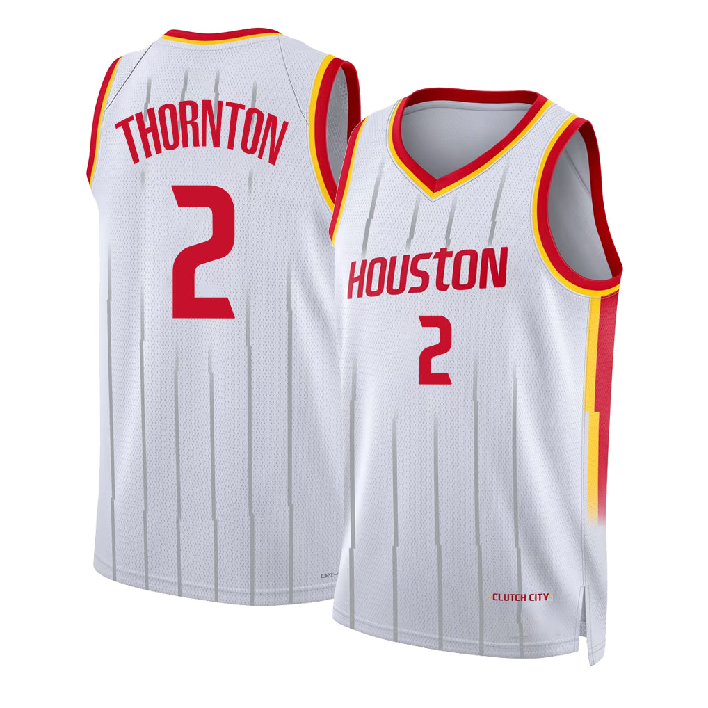 Houston #2 Thornton Player Basketball Sleeveless White Jersey Bruce For Adult Youth