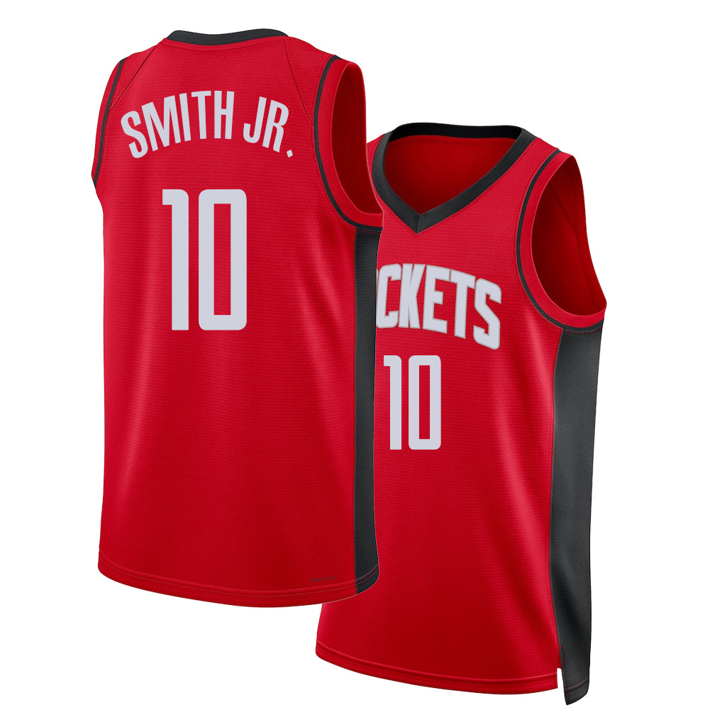 Houston #10 Smith Jr. Player Basketball Sleeveless Red Jersey Jabari For Adult Youth