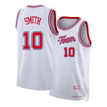 Houston #10 Smith Player Basketball Sleeveless White Jersey Jabari For Adult Youth