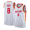 Houston #8 Tate Player Basketball Sleeveless White Jersey Jae'Sean For Adult Youth