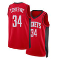 Houston #34 Tshiebwe Player Basketball Sleeveless Red Jersey Oscar For Adult Youth
