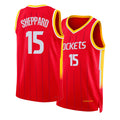 Houston #15 Sheppard Player Basketball Sleeveless Red Jersey Reed For Adult Youth