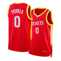 Houston #0 Pedulla Player Basketball Sleeveless Red Jersey Sean For Adult Youth