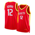 Houston #12 Adams Player Basketball Sleeveless Red Jersey Steven For Adult Youth