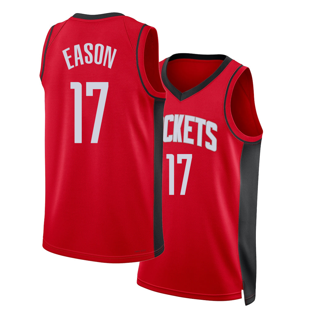 Houston #17 Eason Player Basketball Sleeveless Red Jersey Tari For Adult Youth