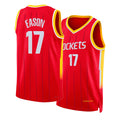 Houston #17 Eason Player Basketball Sleeveless Red Jersey Tari For Adult Youth