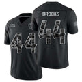 Houston #44 Brooks Player Football V Neck Short Sleeve Black Jersey British For Men Youth Women Gift