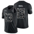 Houston #13 Noel Player Football V Neck Short Sleeve Black Jersey Jaylin For Men Youth Women Gift