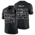 Houston #85 Kelly Player Football V Neck Short Sleeve Black Jersey Josh For Men Youth Women Gift
