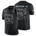 Houston #51 Anderson Jr. Player Football V Neck Short Sleeve Black Jersey Will For Men Youth Women Gift
