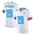 Houston #19 Hutchinson Player Football V Neck Short Sleeve White Jersey Xavier For Men Youth Women Gift