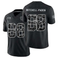 Houston #88 Mitchell-Paden Player Football V Neck Short Sleeve Black Jersey Zaire For Men Youth Women Gift