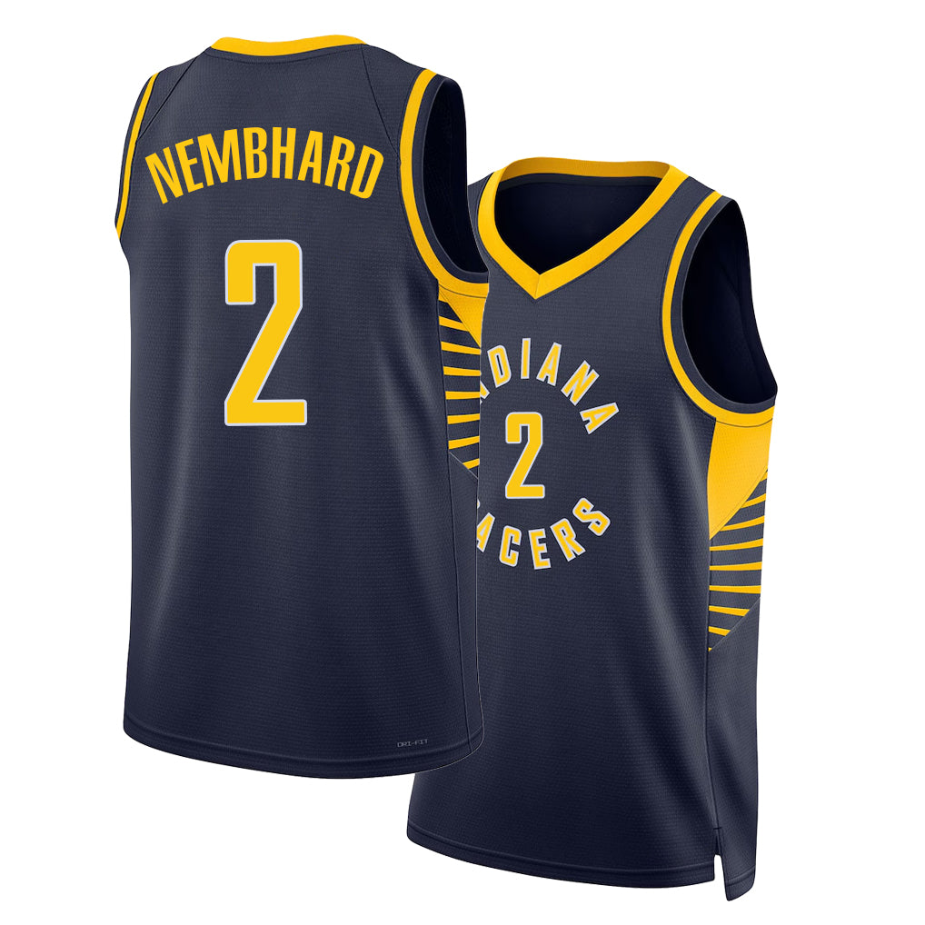 Indiana #2 Nembhard Player Basketball Sleeveless Black Jersey Andrew For Adult Youth