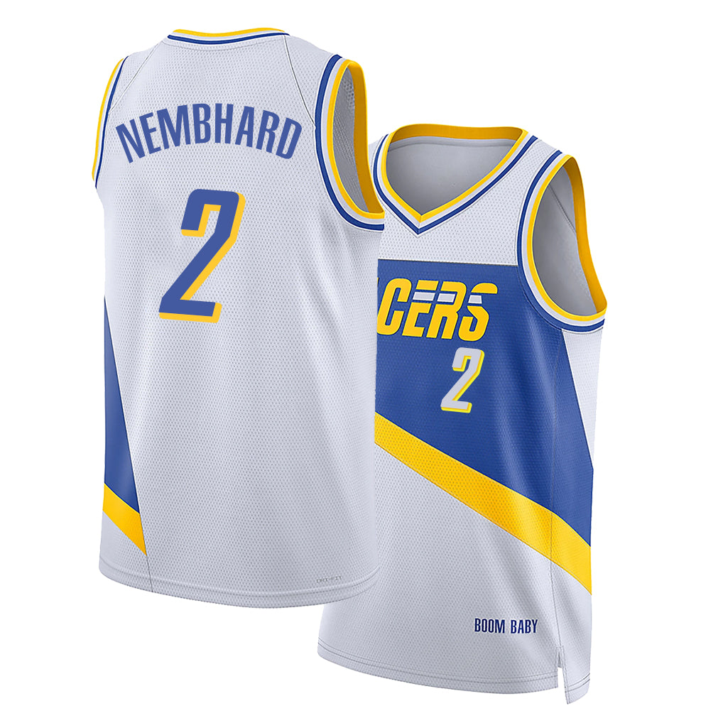 Indiana #2 Nembhard Player Basketball Sleeveless White Jersey Andrew For Adult Youth