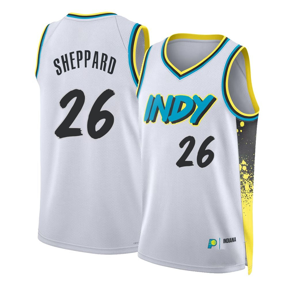 Indiana #26 Sheppard Player Basketball Sleeveless White Jersey Ben For Adult Youth