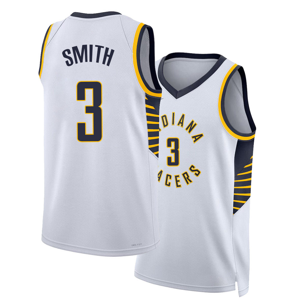 Indiana #3 Smith Player Basketball Sleeveless White Jersey Braden For Adult Youth