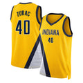 Indiana #40 Zubac Player Basketball Sleeveless Gold Jersey Ivica For Adult Youth