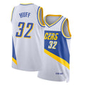 Indiana #32 Huff Player Basketball Sleeveless White Jersey Jay For Adult Youth