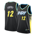 Indiana #12 Furphy Player Basketball Sleeveless Black Jersey Johnny For Adult Youth