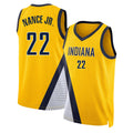 Indiana #22 Nance Jr. Player Basketball Sleeveless Gold Jersey Larry For Adult Youth