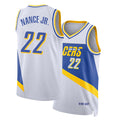 Indiana #22 Nance Jr. Player Basketball Sleeveless White Jersey Larry For Adult Youth