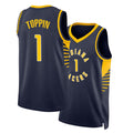 Indiana #1 Toppin Player Basketball Sleeveless Black Jersey Obi For Adult Youth