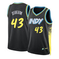 Indiana #43 Siakam Player Basketball Sleeveless Black Jersey Pascal For Adult Youth