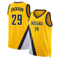 Indiana #29 Jackson Player Basketball Sleeveless Gold Jersey Quenton For Adult Youth