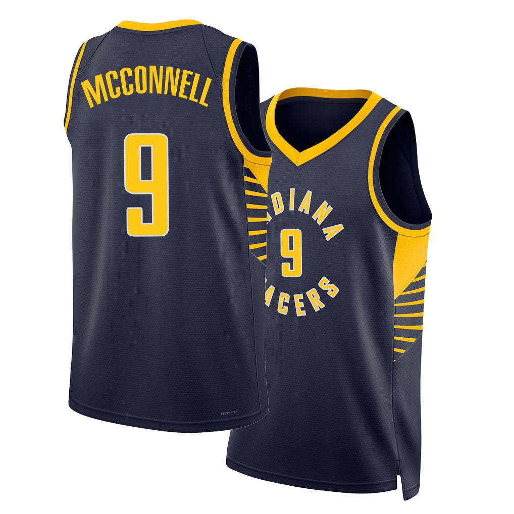 Indiana #9 McConnell Player Basketball Sleeveless Black Jersey T.J. For Adult Youth