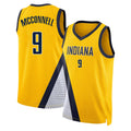 Indiana #9 McConnell Player Basketball Sleeveless Gold Jersey T.J. For Adult Youth
