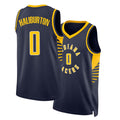 Indiana #0 Haliburton Player Basketball Sleeveless Black Jersey Tyrese For Adult Youth