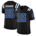 Indianapolis #95 Adebawore Player Football V Neck Short Sleeve Black Jersey Adetomiwa For Men Youth Women Gift