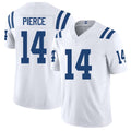 Indianapolis #14 Pierce Player Football V Neck Short Sleeve White Jersey Alec For Men Youth Women Gift