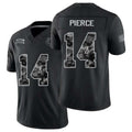 Indianapolis #14 Pierce Player Football V Neck Short Sleeve Black Jersey Alec For Men Youth Women Gift